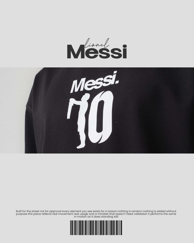 GOAT No.10 black Football Oversized T-Shirt