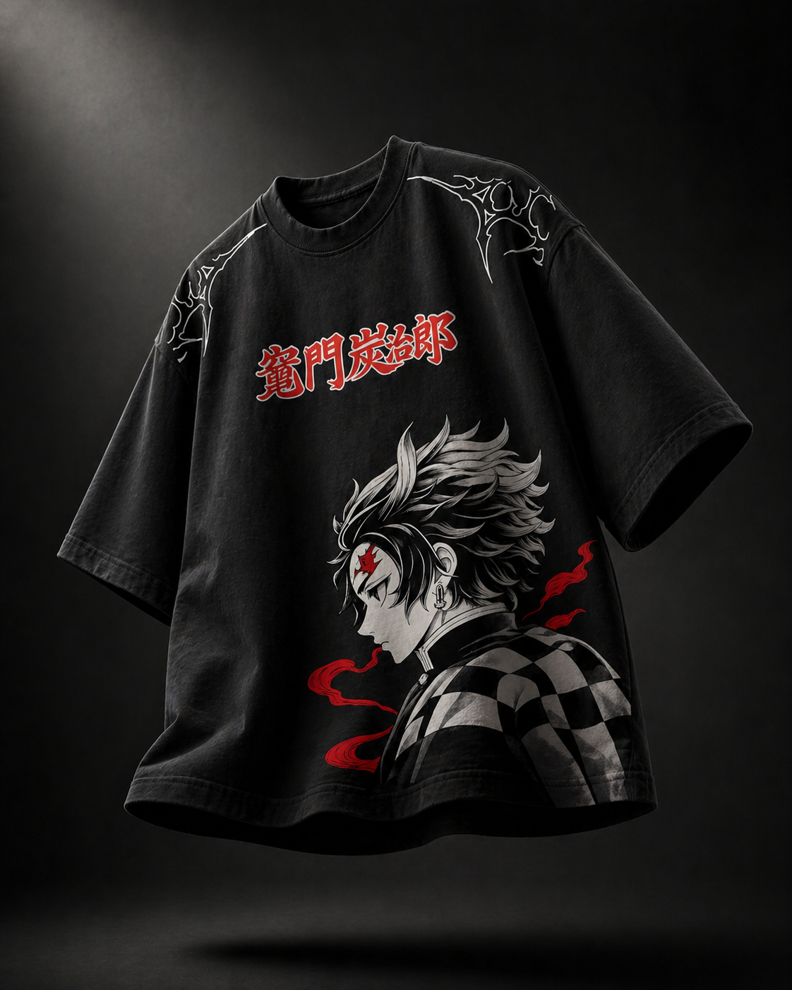 Tanjiro Kamado Oversized Anime Graphic T-Shirt – Premium Streetwear by Printed Soul