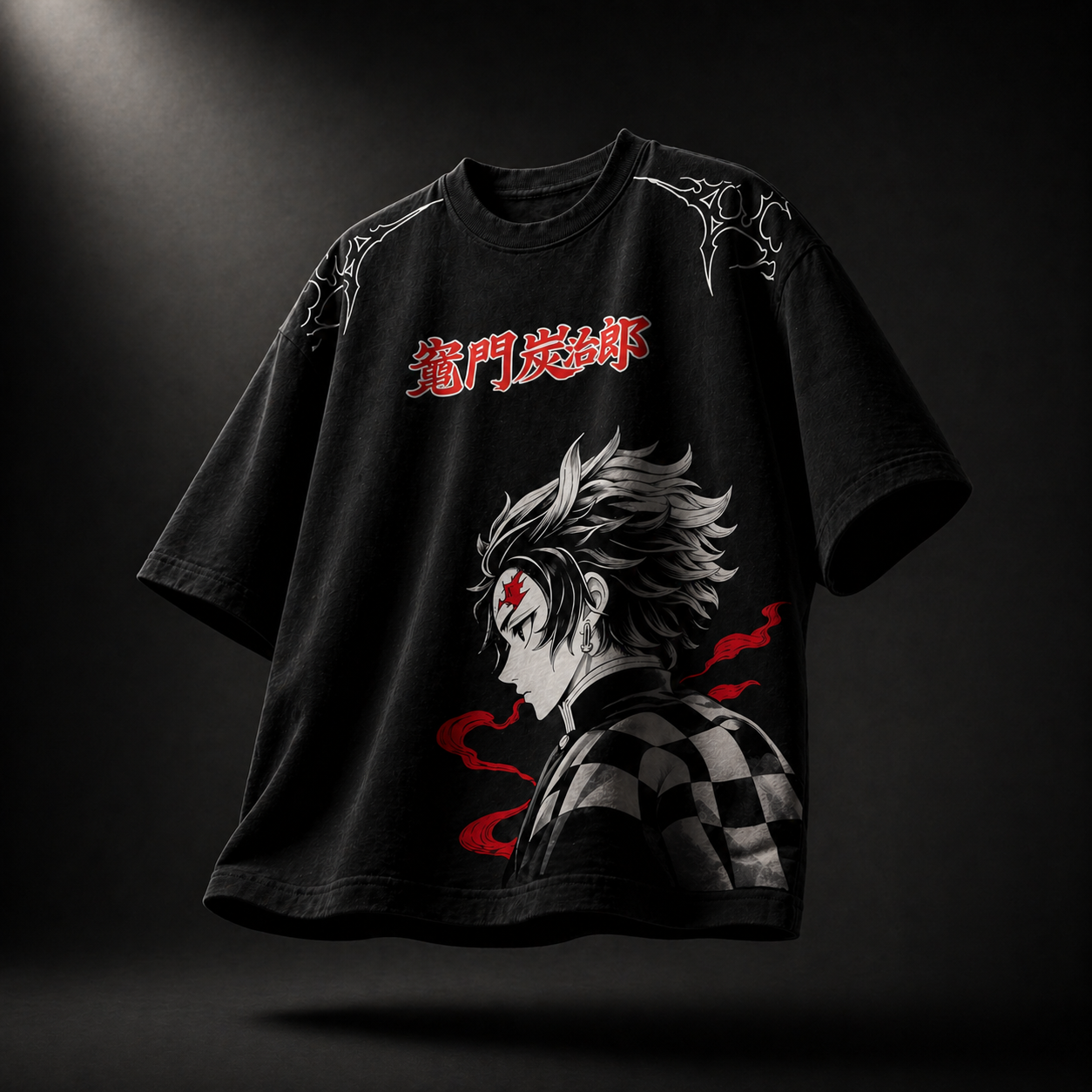 Tanjiro Kamado Oversized Anime Graphic T-Shirt – Premium Streetwear by Printed Soul