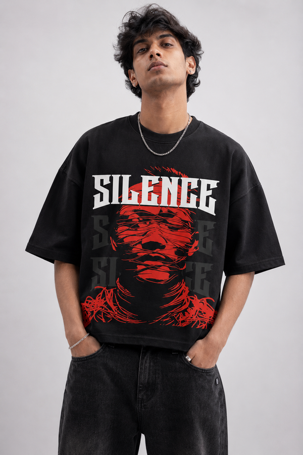 “Silent Chaos” Oversized Tee