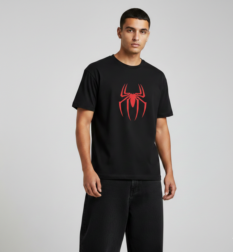 Black Spider-Man Logo T-Shirt