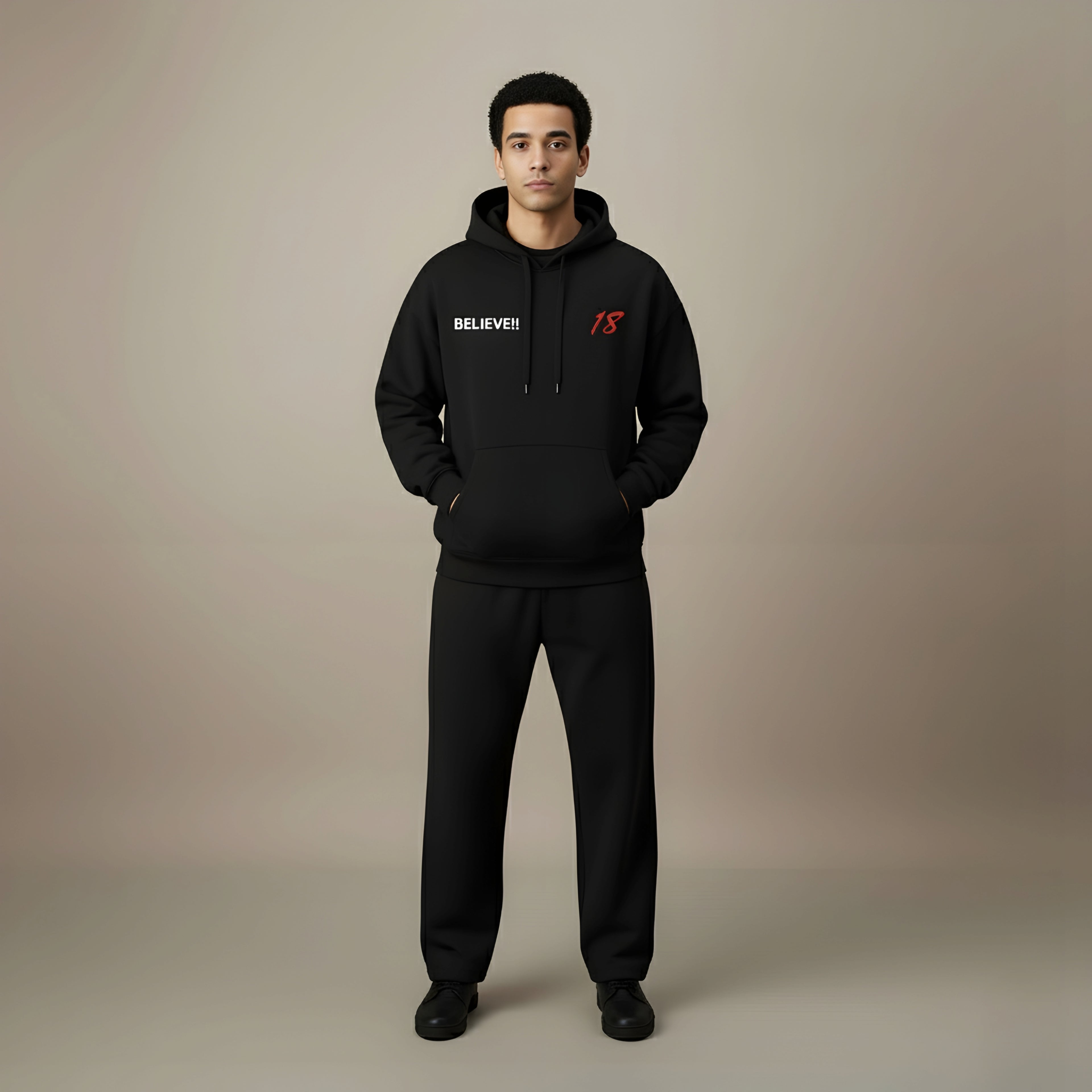 Streetwear Essential: "18 BELIEVE" Hoodie