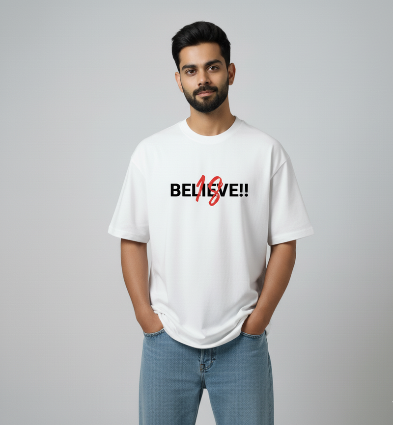 Virat Kohli Believe T-shirt - White