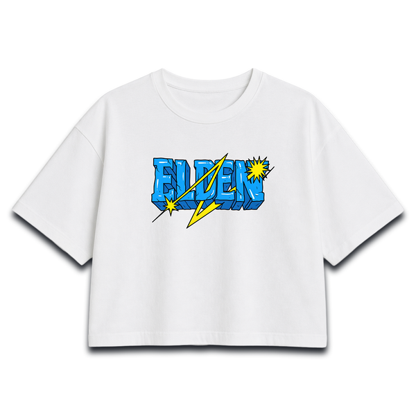 Electric Faded Graphic Women Crop Top – Women Crop Top