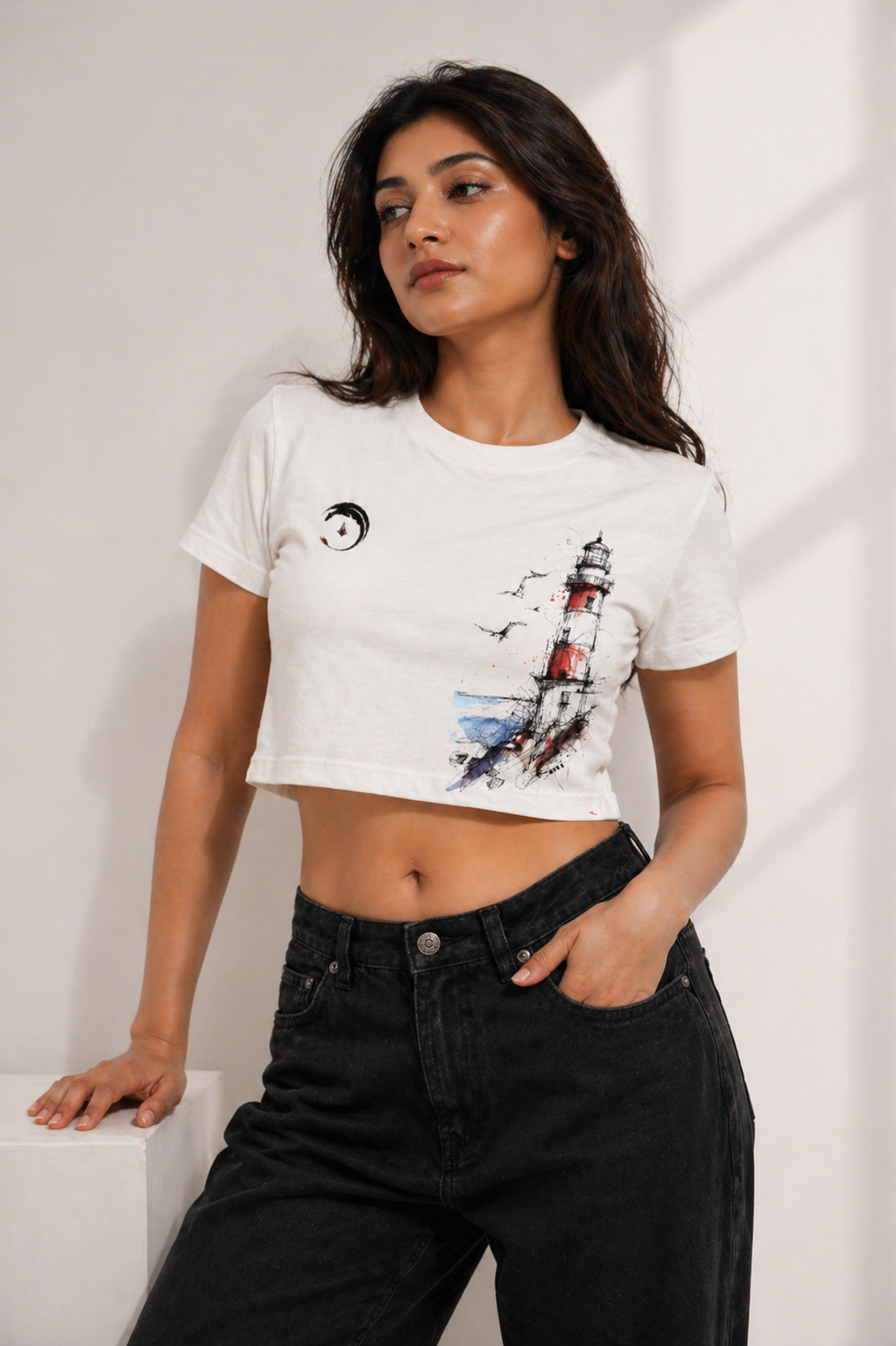Women’s Graphic Crop Top T-Shirt