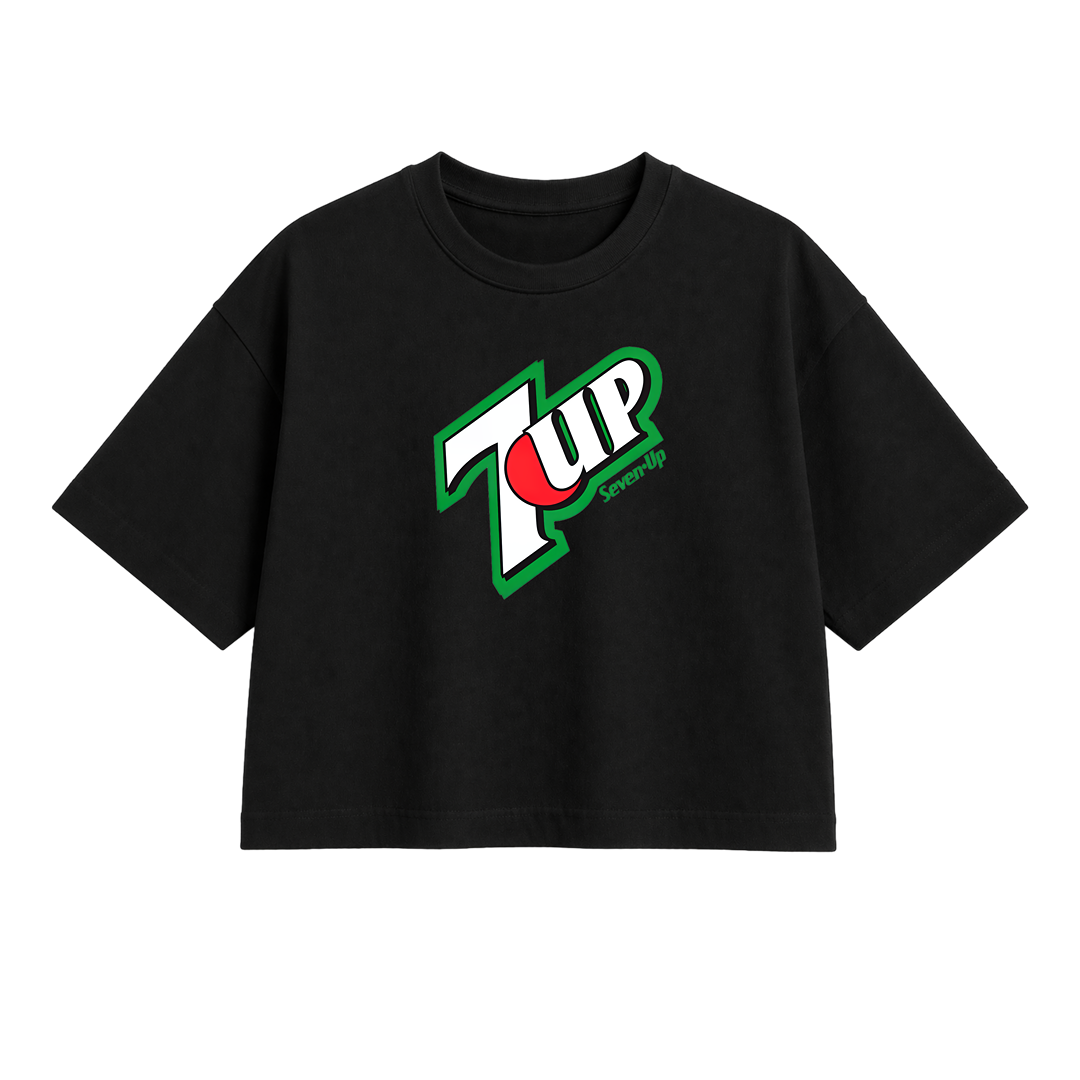 7UP Graphic Crop Top – Premium Cotton Women Crop Top
