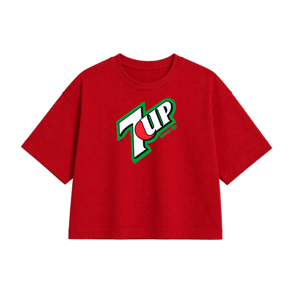 7UP Graphic Crop Top – Premium Cotton Women Crop Top
