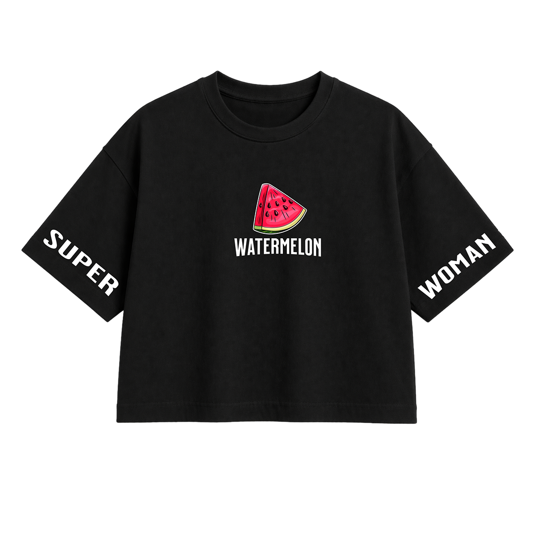 Watermelon Graphic Women Crop Top – Summer Women Crop Top