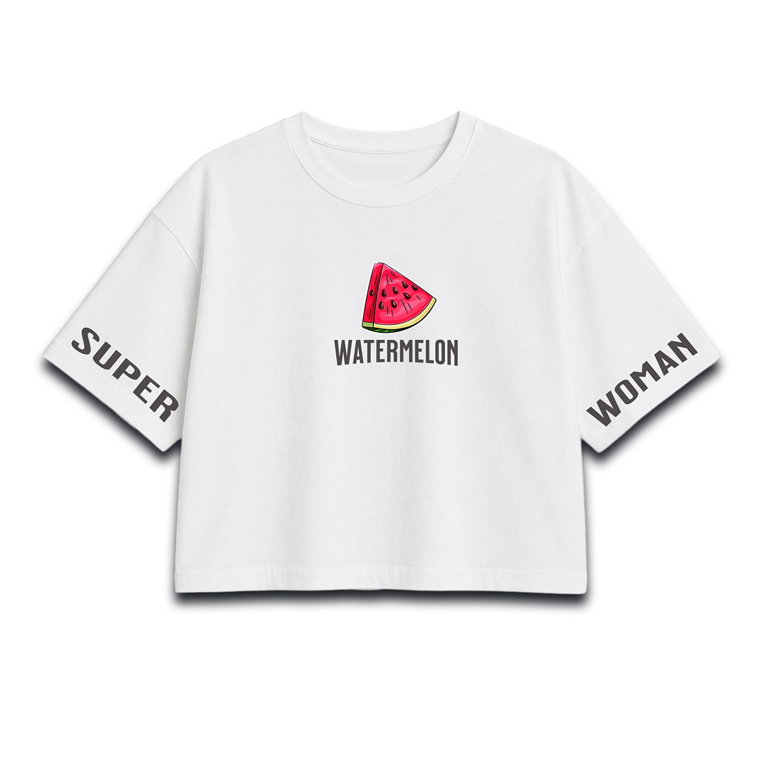 Watermelon Graphic Women Crop Top – Summer Women Crop Top